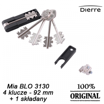 DIERRE - Mia BLO 3130 - 4 klucze 92 mm + 1 składany - wkładka do drzwi